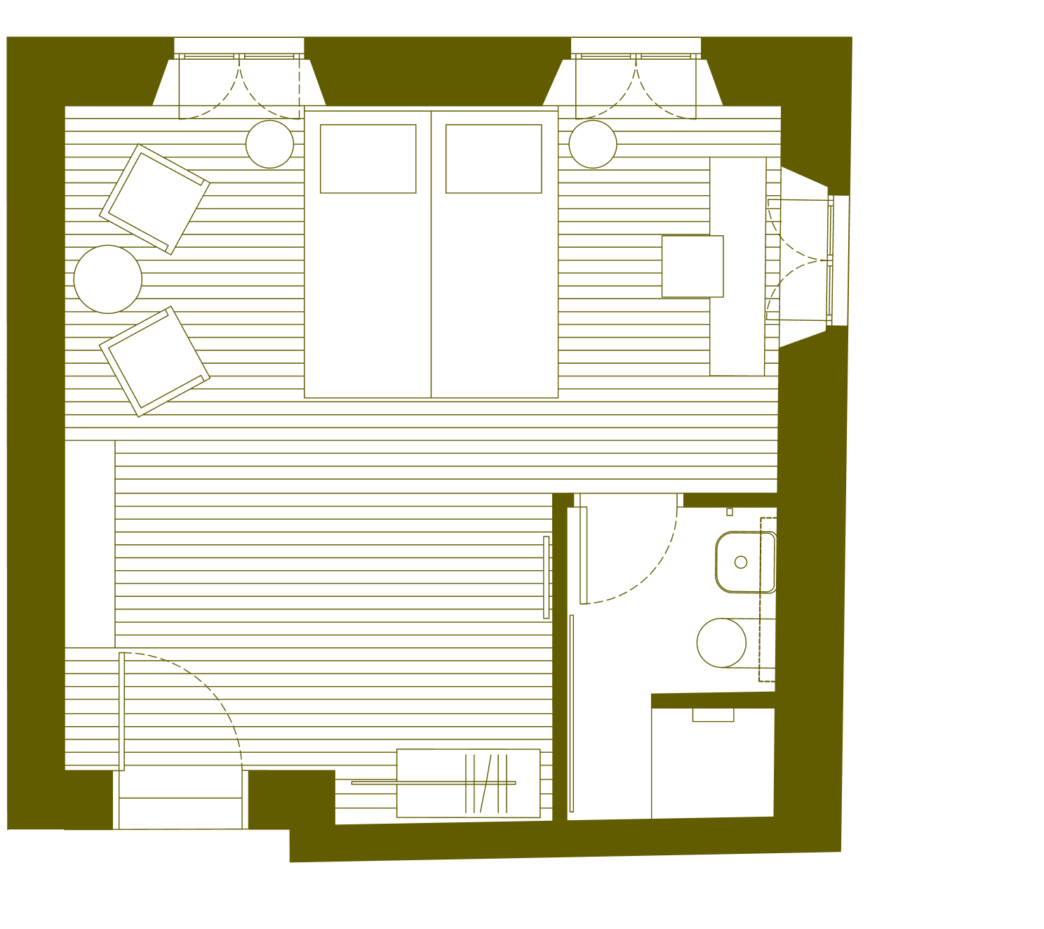 Hotel1550 Ljubljana - Beam room plan